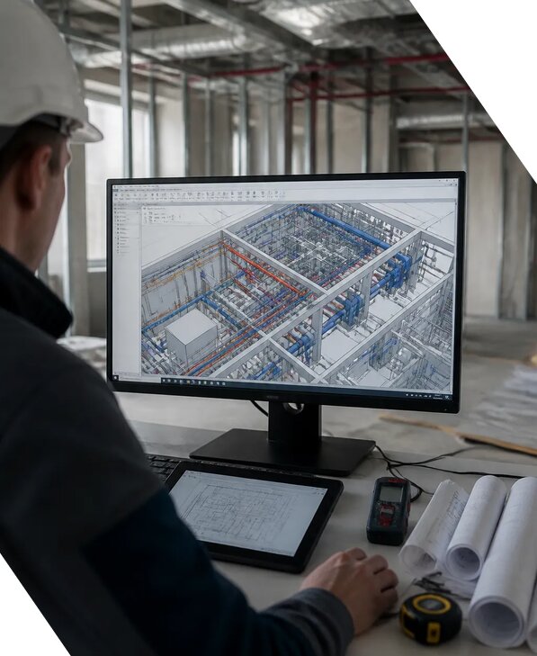 Создание BIM модели инженерных сетей для объектов в Лыткарине